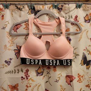 U.S. Polo Assn. Pink Wireless Bra